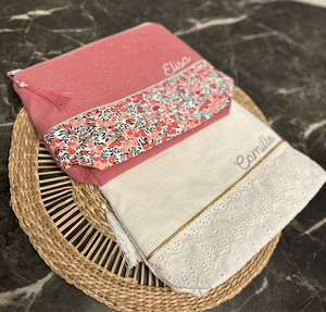 Maxi trousse de toilette BRODERIE BLANCHE